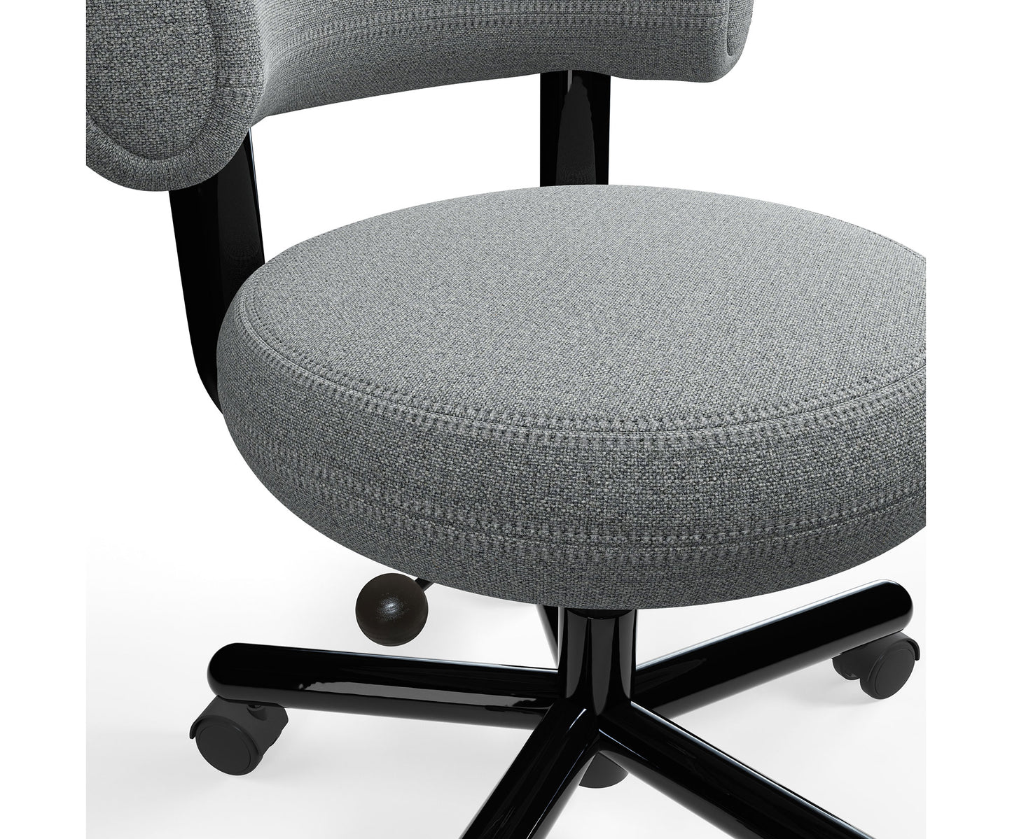 FAT WORK CHAIR BLACK STEEL QUICK SHIPMENT