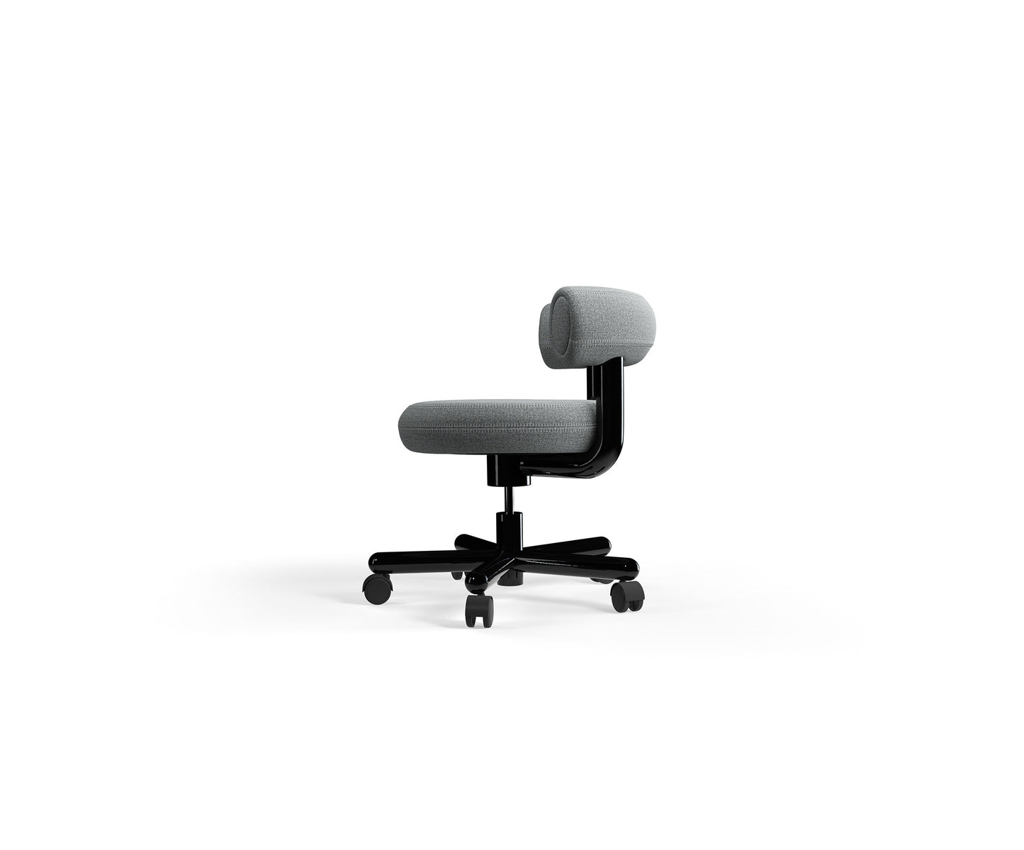 FAT WORK CHAIR BLACK STEEL QUICK SHIPMENT
