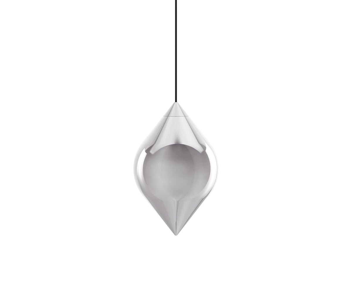 FLARE TOP PENDANT SILVER