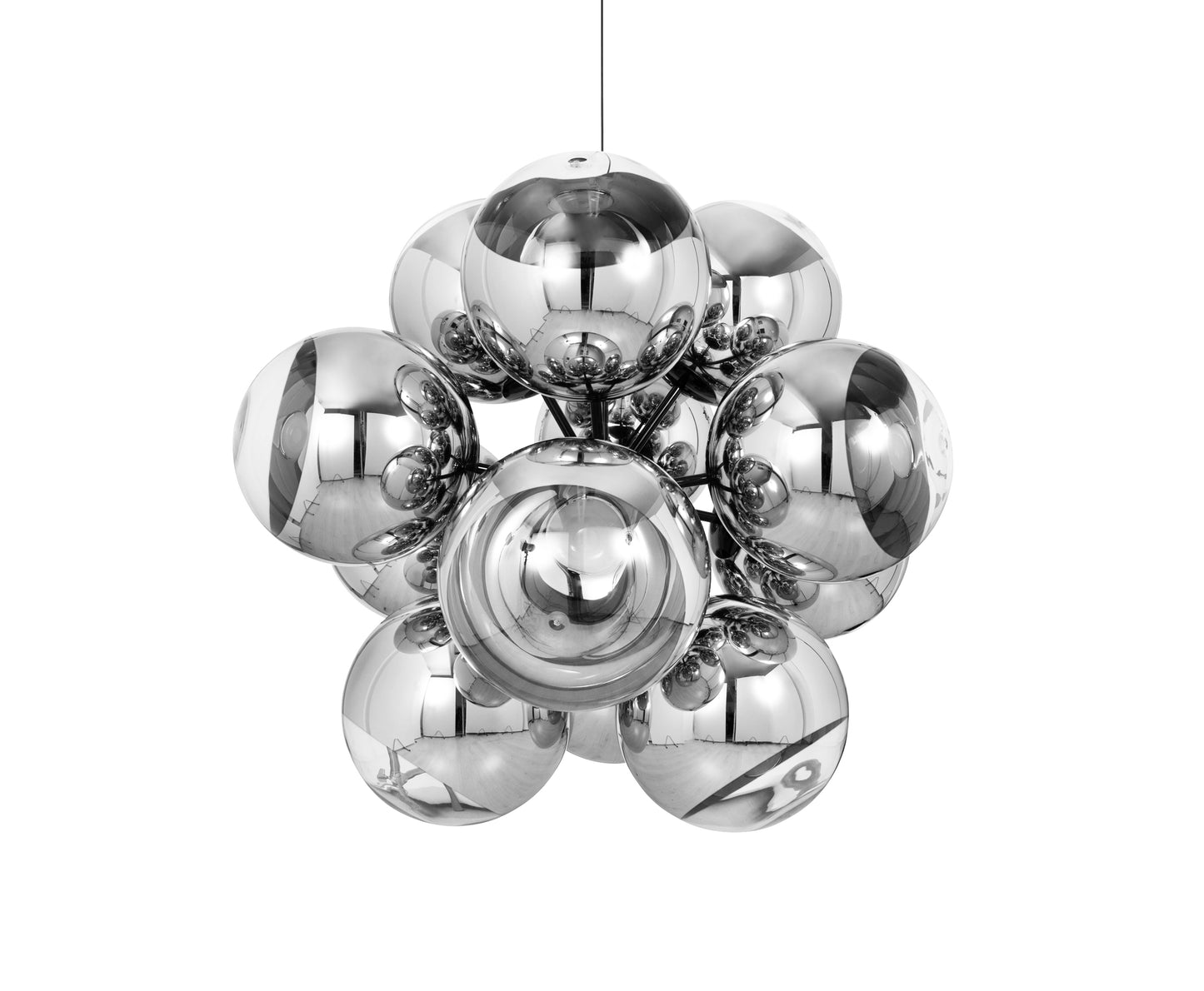 MIRROR BALL BURST CHANDELIER