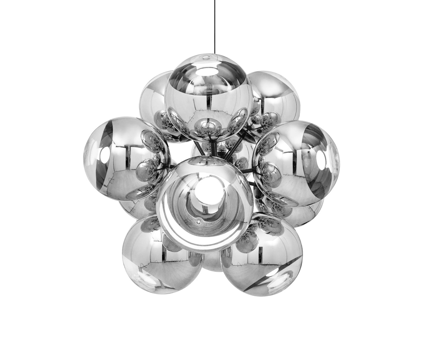 MIRROR BALL BURST CHANDELIER