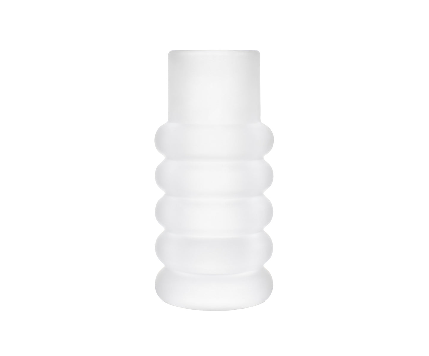 PRESS STEM VASE FROSTED