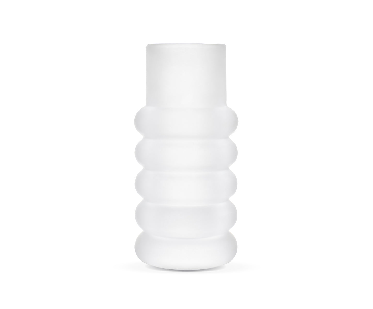 PRESS STEM VASE FROSTED