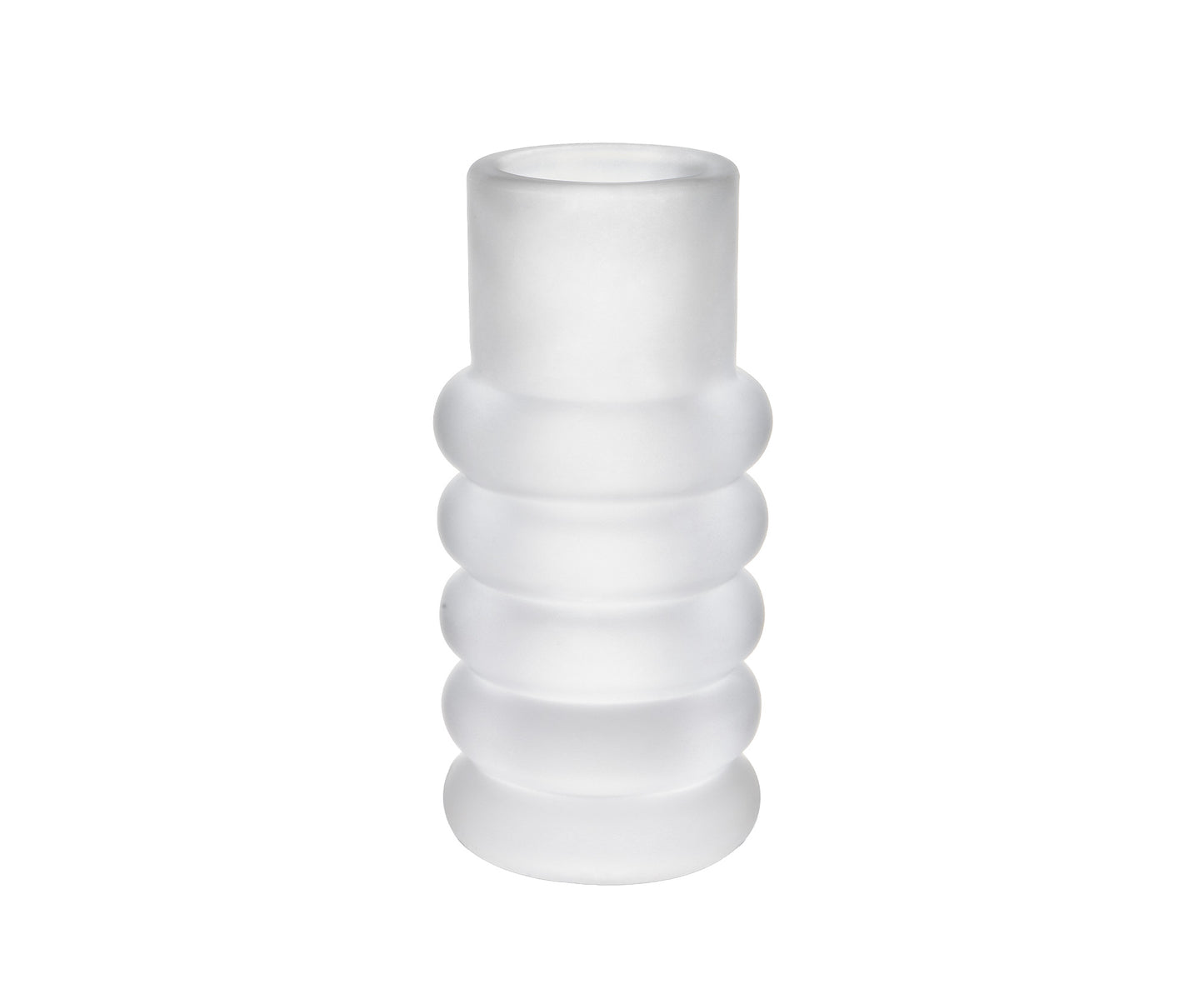 PRESS STEM VASE FROSTED