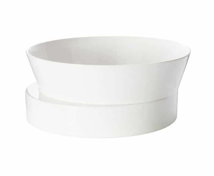 BLOCK BOWL WHITE GLOSS