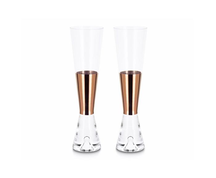 TANK CHAMPAGNE GLASS X2