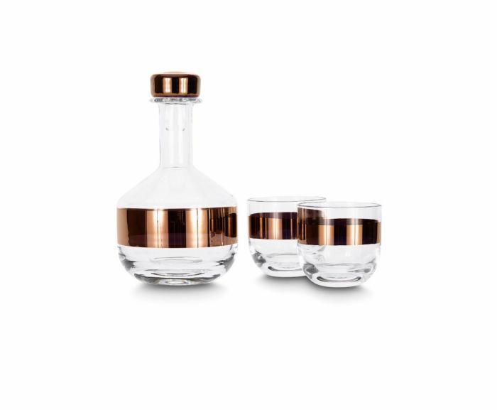 TANK WHISKEY GLASS X2