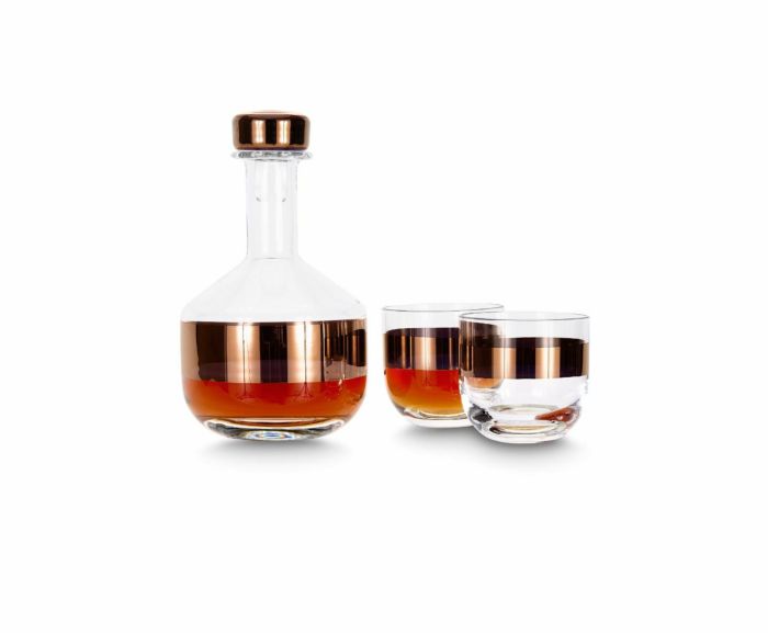 TANK WHISKEY GLASS X2