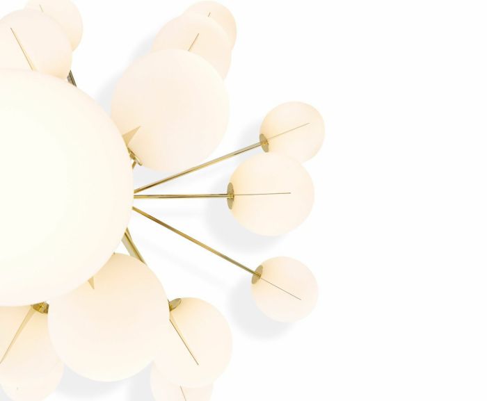 PLANE LARGE CHANDELIER BRASS