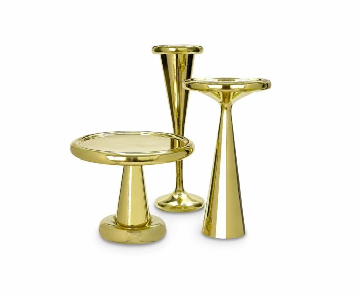 SPUN TABLE SHORT BRASS