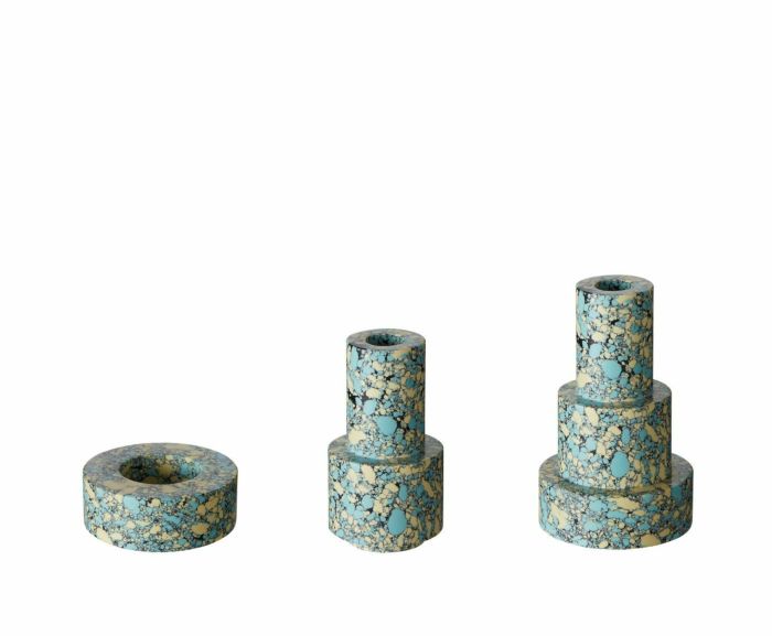 SWIRL STEPPED CANDLEHOLDER