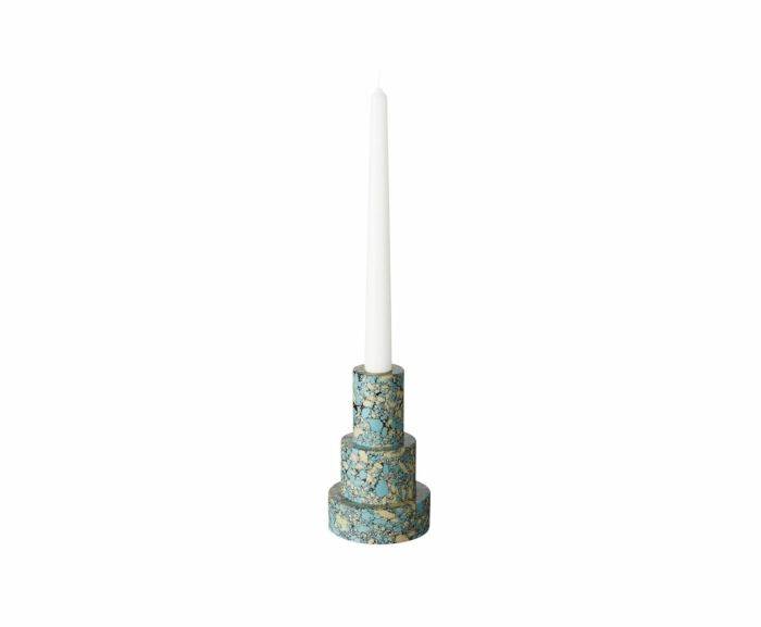 SWIRL STEPPED CANDLEHOLDER