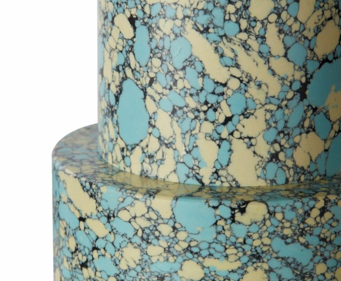 SWIRL STEPPED CANDLEHOLDER