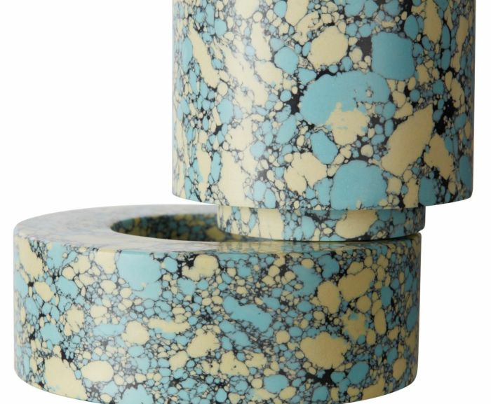 SWIRL STEPPED CANDLEHOLDER