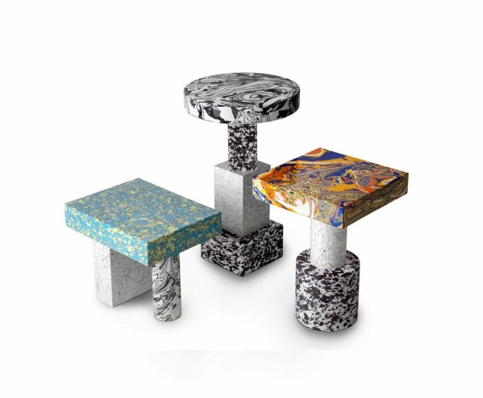 SWIRL SIDE TABLE LOW