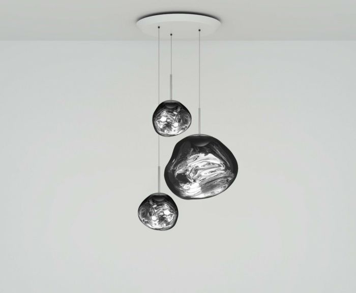 MELT LED TRIO ROUND CHROME