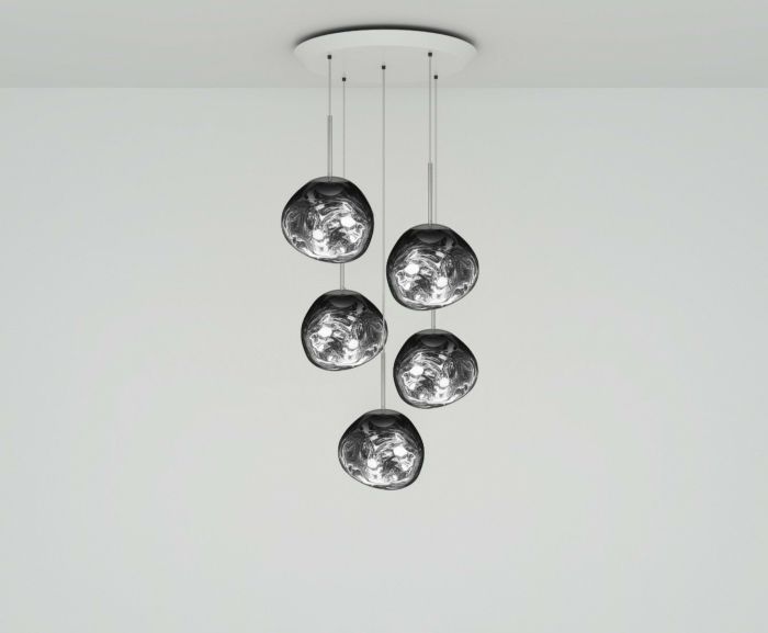 MELT LED LARGE ROUND CHROME