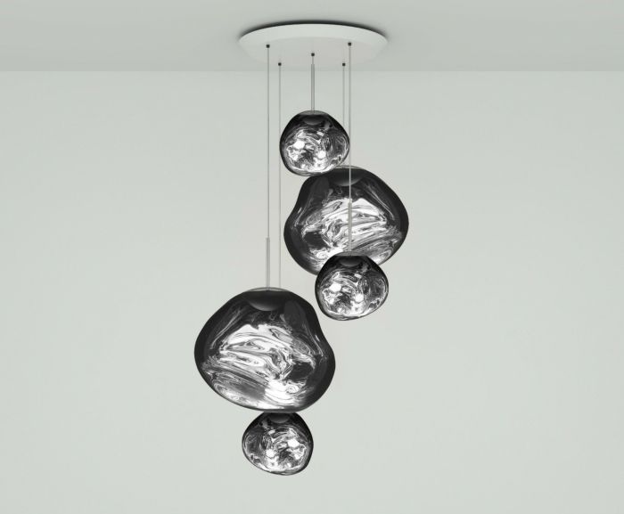 MELT LED MIX LARGE ROUND CHROME