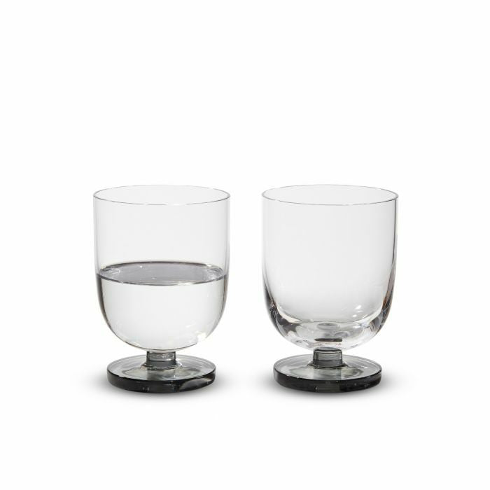 PUCK WATER TUMBLERS X2