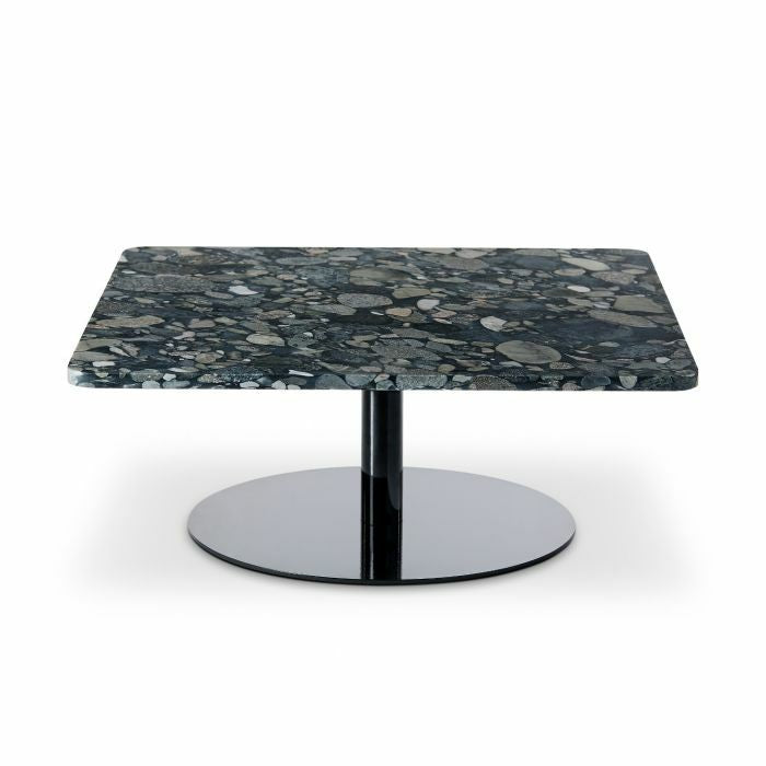 PEBBLE TABLE SQUARE BLACK
