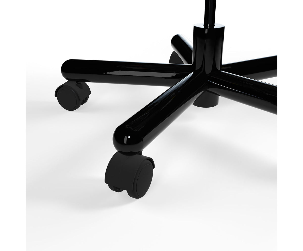 FAT WORK CHAIR BLACK STEEL QUICK SHIPMENT