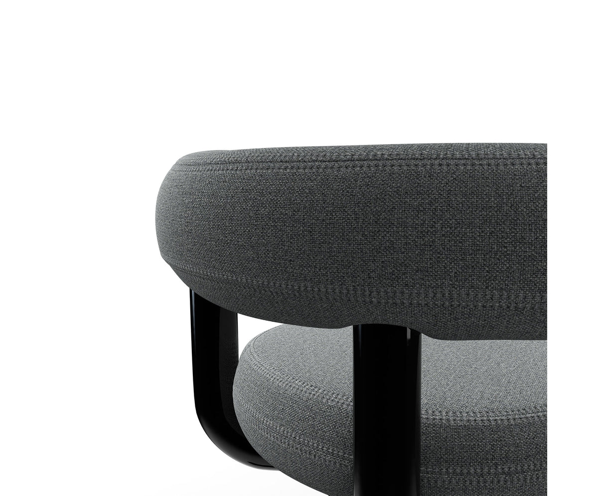 FAT WORK CHAIR BLACK STEEL QUICK SHIPMENT