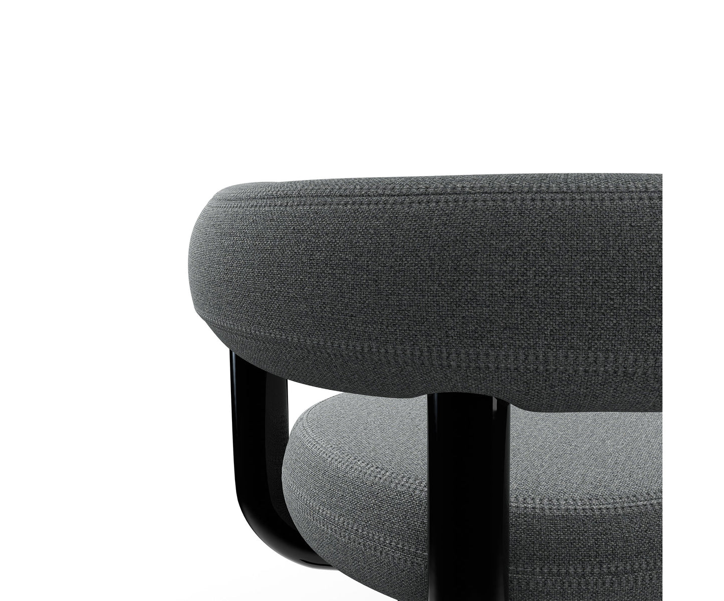 FAT WORK CHAIR BLACK STEEL QUICK SHIPMENT