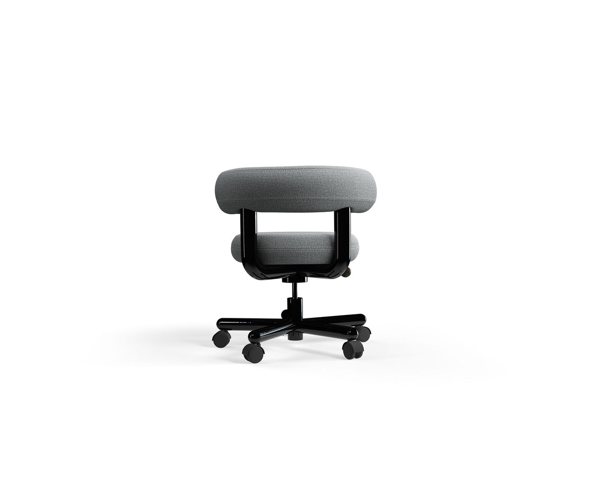 FAT WORK CHAIR BLACK STEEL QUICK SHIPMENT