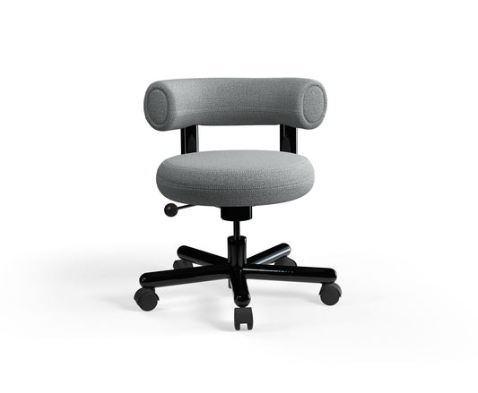 FAT WORK CHAIR BLACK STEEL QUICK SHIPMENT