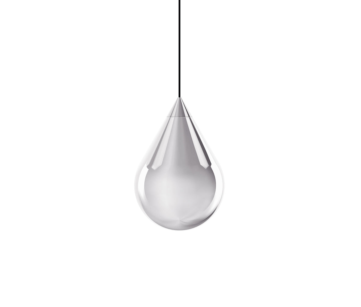 FLARE BEAD PENDANT SILVER
