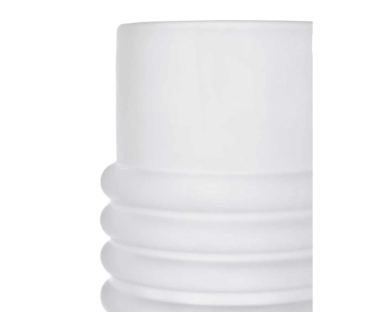PRESS LARGE VASE FROSTED