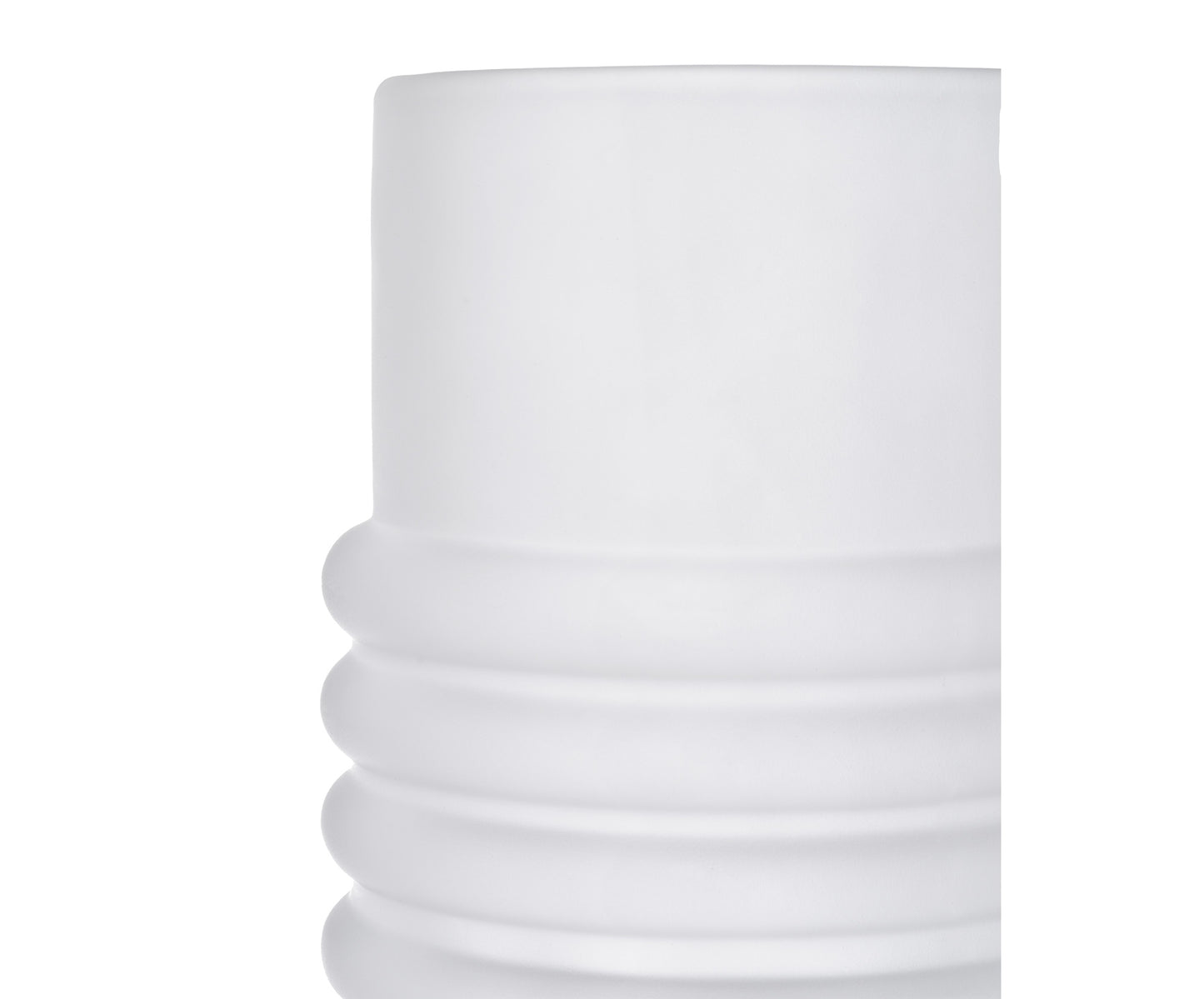 PRESS LARGE VASE FROSTED