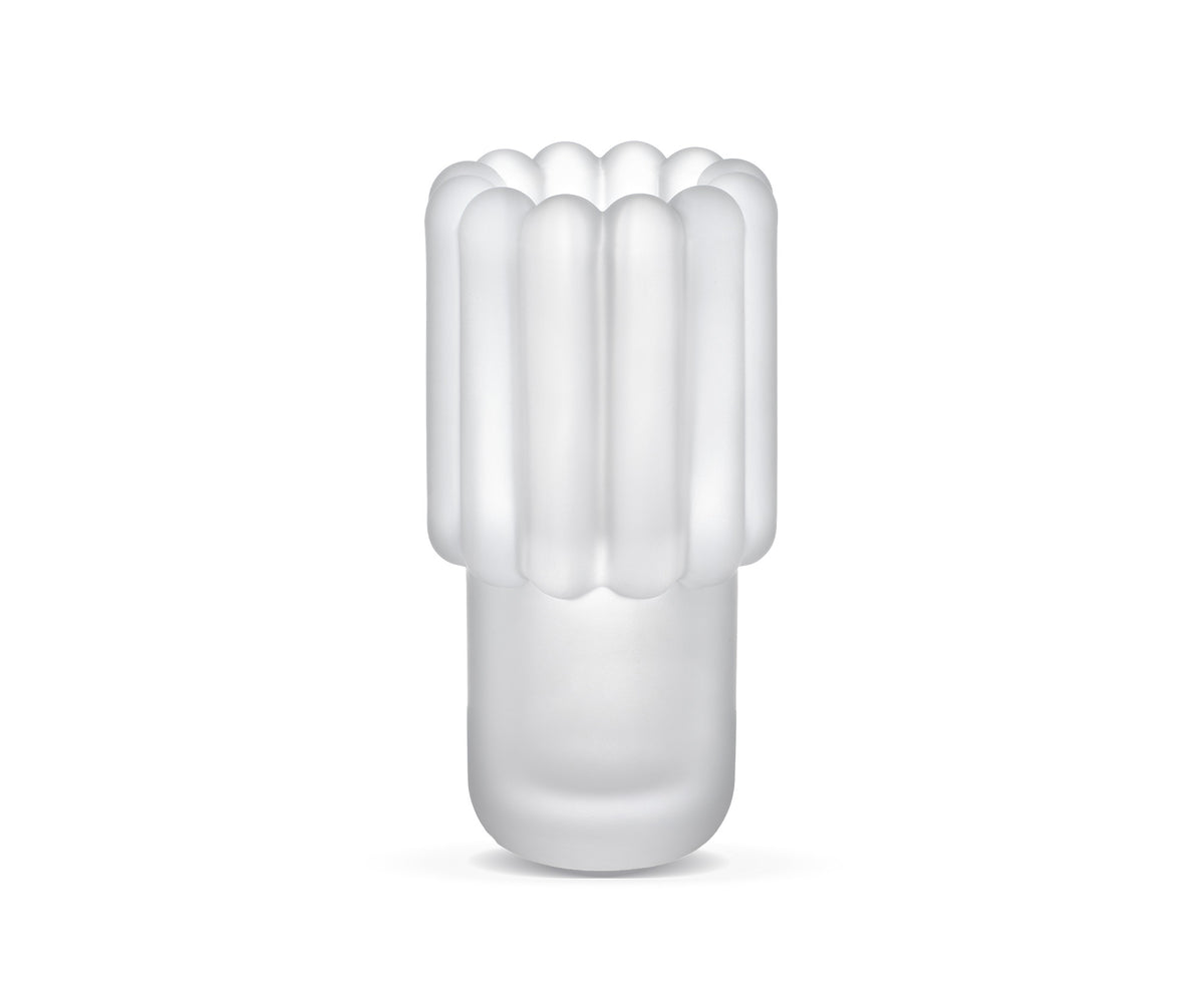 PRESS MEDIUM VASE FROSTED