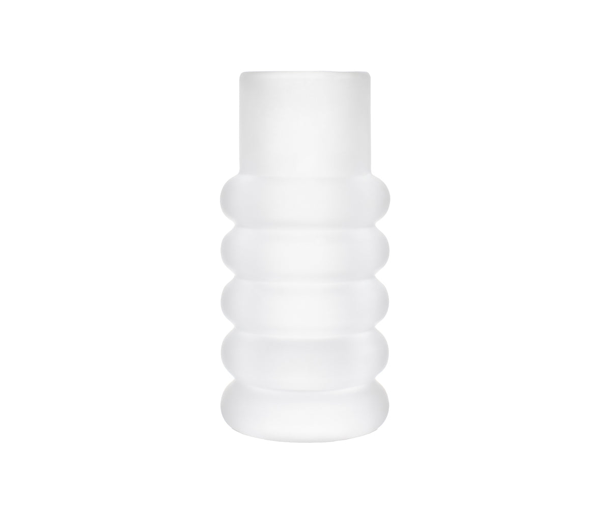 PRESS STEM VASE FROSTED