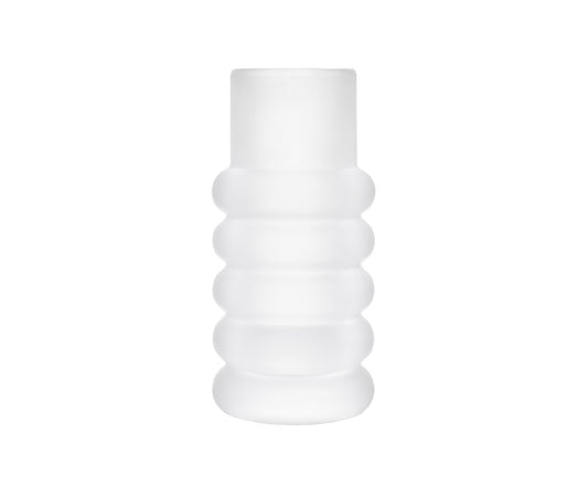PRESS STEM VASE FROSTED