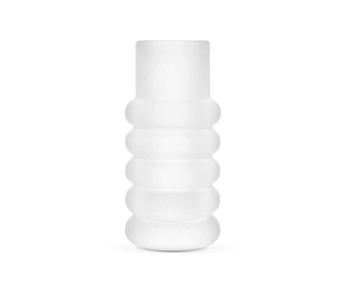PRESS STEM VASE FROSTED