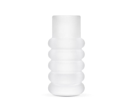 PRESS STEM VASE FROSTED