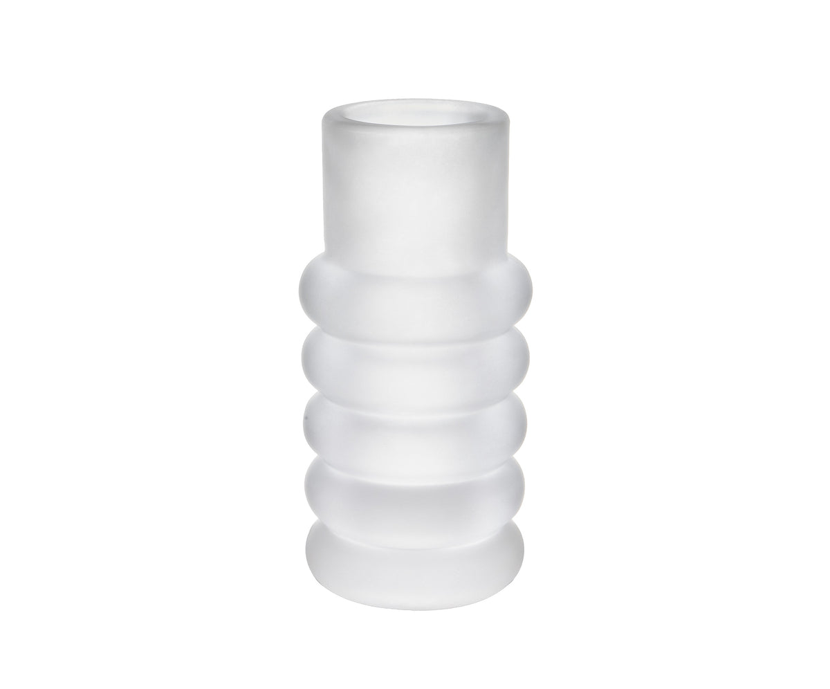 PRESS STEM VASE FROSTED