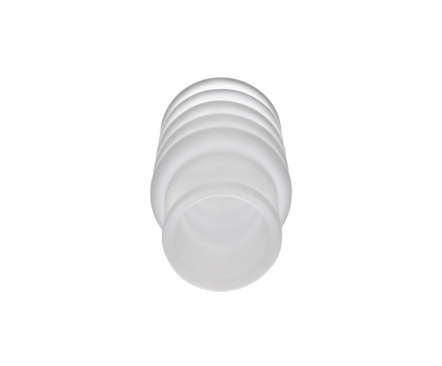 PRESS STEM VASE FROSTED