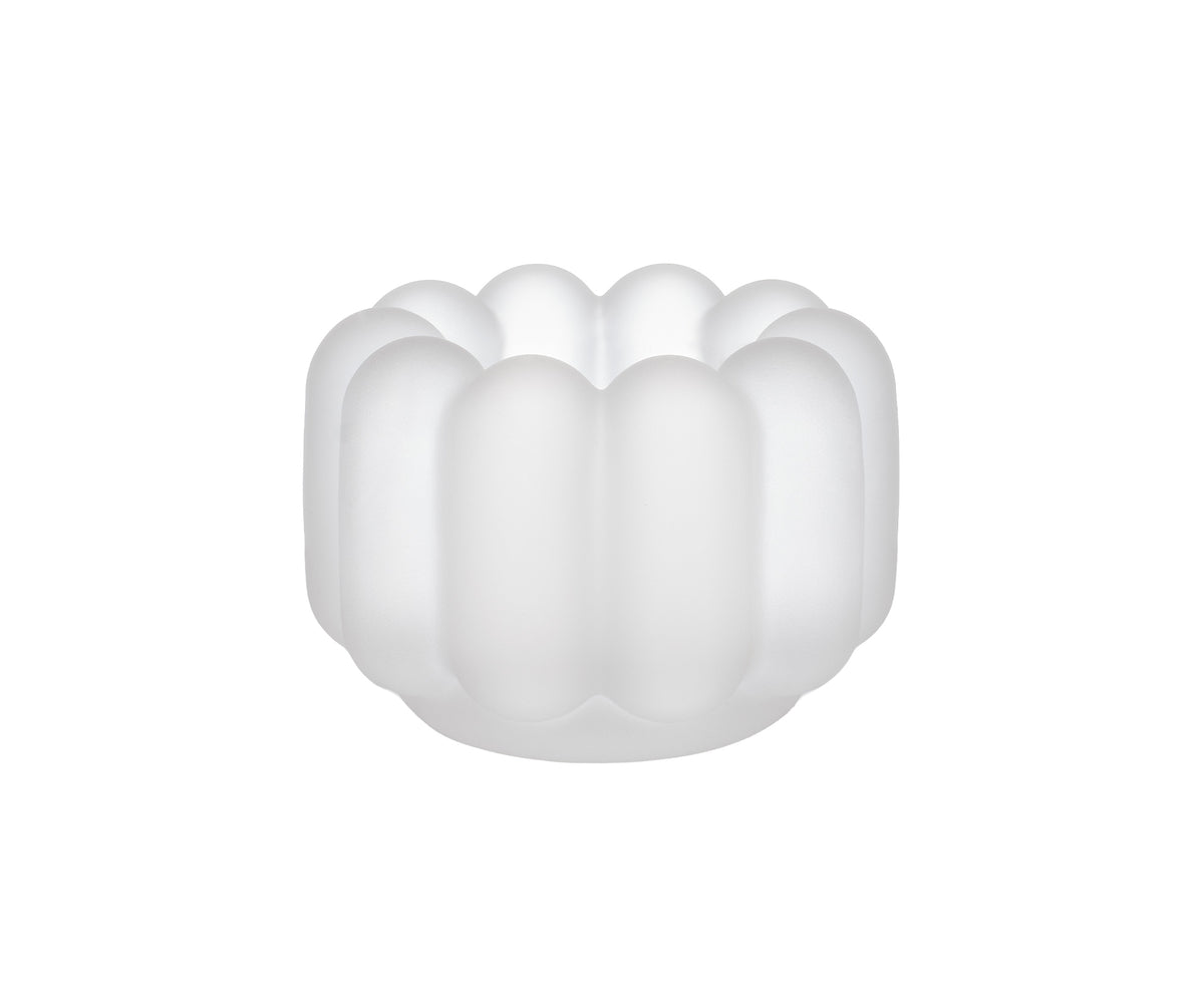 PRESS TEALIGHT VERTICAL FROSTED
