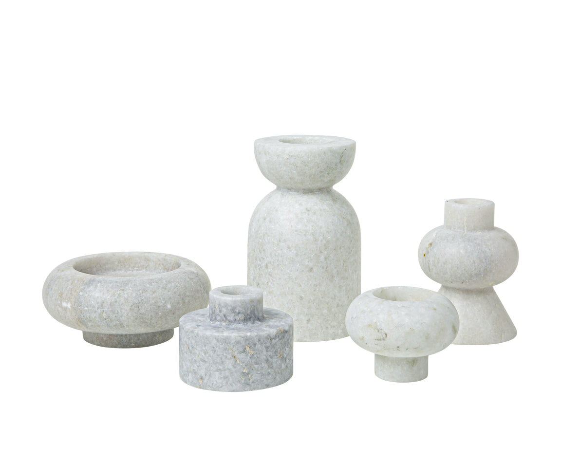 STONE STACKING CANDLEHOLDER WHITE – Tom Dixon ONLINE STORE – トム