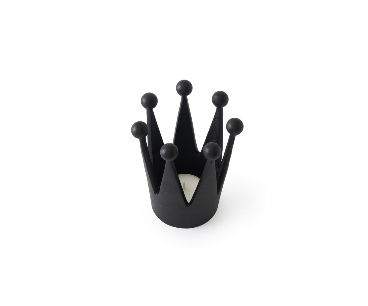 CAST IRON CROWN TEALIGHT