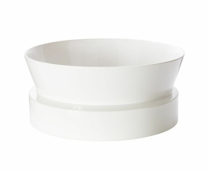 BLOCK BOWL WHITE GLOSS