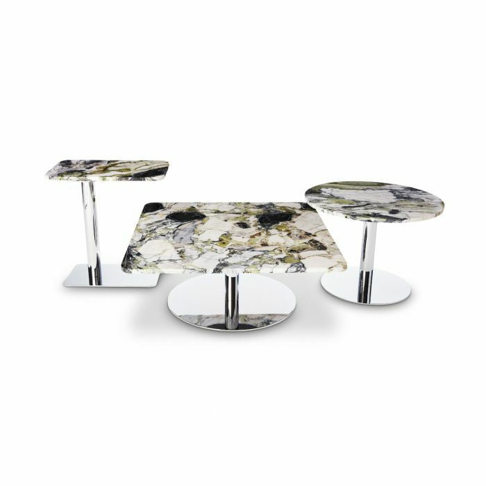 FLASH TABLE CIRCLE CHROME PRIMAVERA